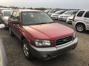 front photo of car SG5 - 2004 Subaru FORESTER  - RED