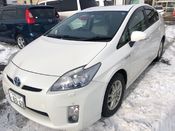 front photo of car ZVW30 - 2009 Toyota PRIUS G TOURING SELECTION  - PEARL WHITE 