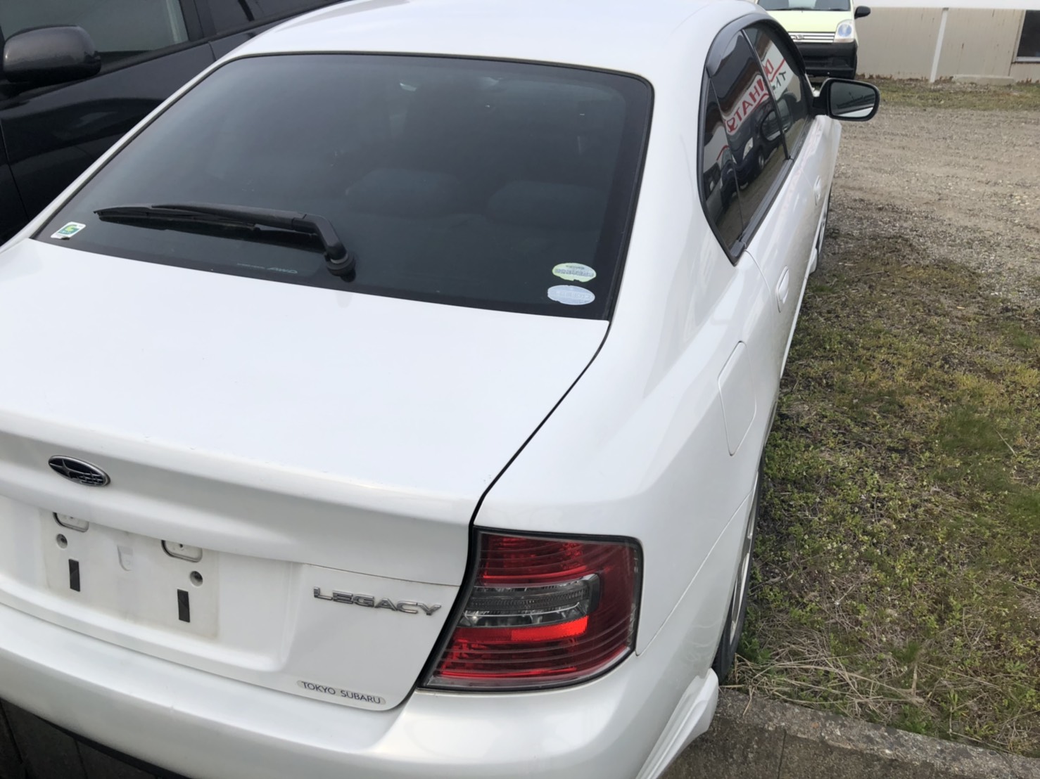 back of car BL5 - 2005 Subaru LEGACY B4  - WHITE